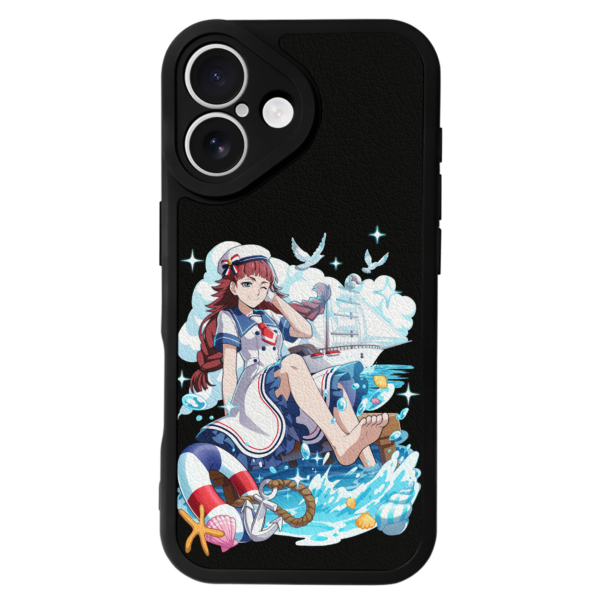 （画像用） 文豪ストレイドッグス Bungo Stray Dogs 【iPhone 16シリーズ対応】シリコンスマホケース（レザー調） 材質：シリコン